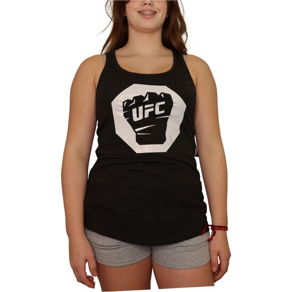 UFC Womens Glitter Fist Tank Top, NWT